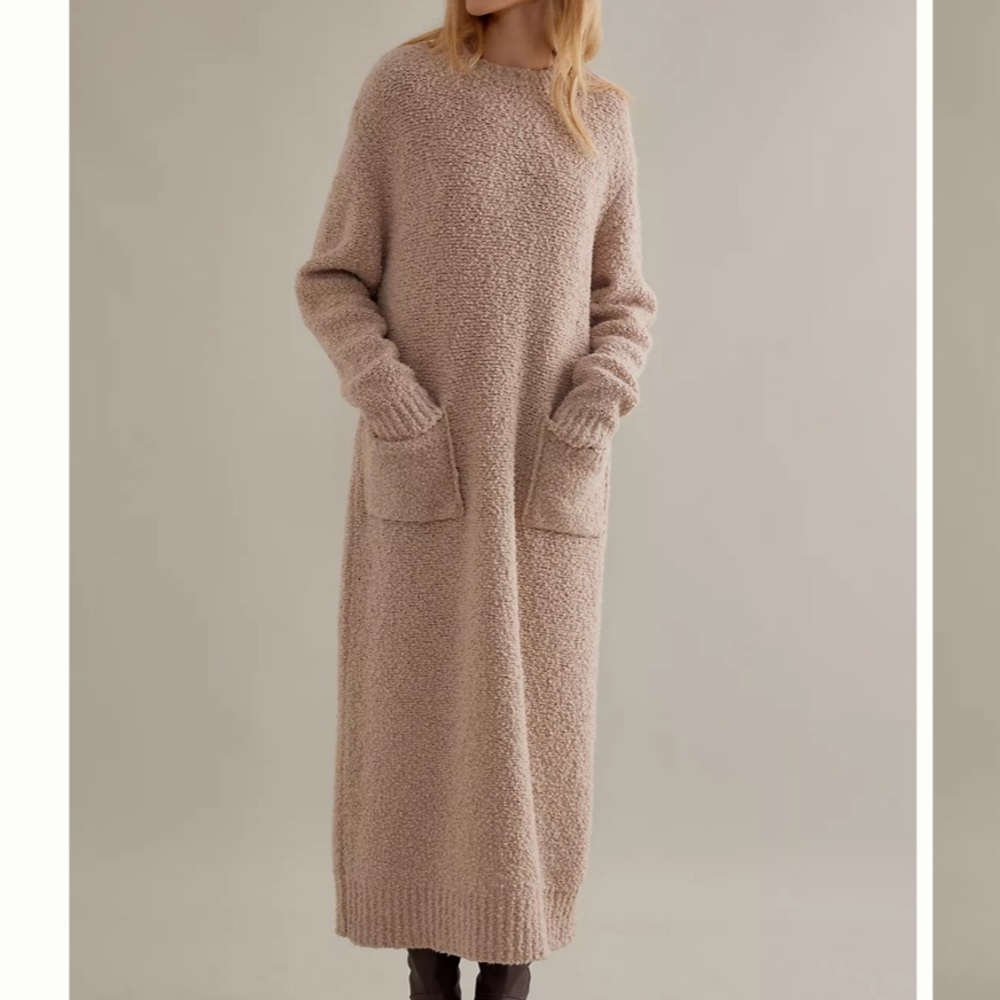 Aligne Katrina Tan Knit Sweater Dress. New with tags.